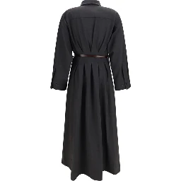 Gray Wool Oves Aries Casual Dress