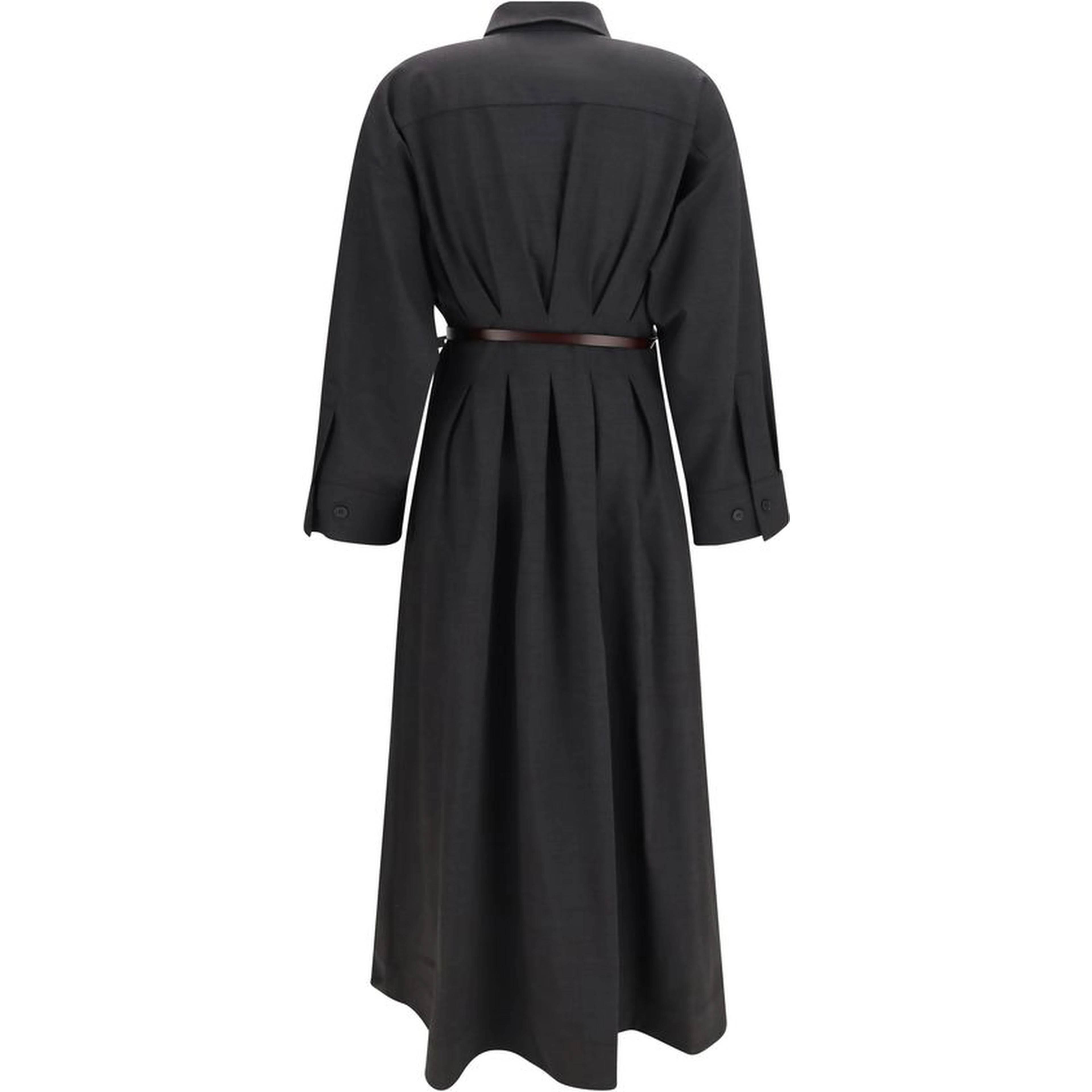 Gray Wool Oves Aries Casual Dress