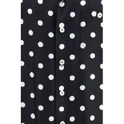 Black Silk Pattern Shirt