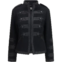 Black Wool Oves Aries Jacket
