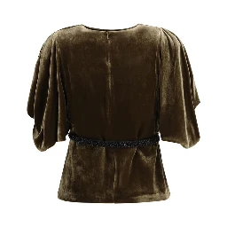 Brown Viscose Shirt