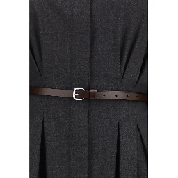 Gray Wool Oves Aries Casual Dress