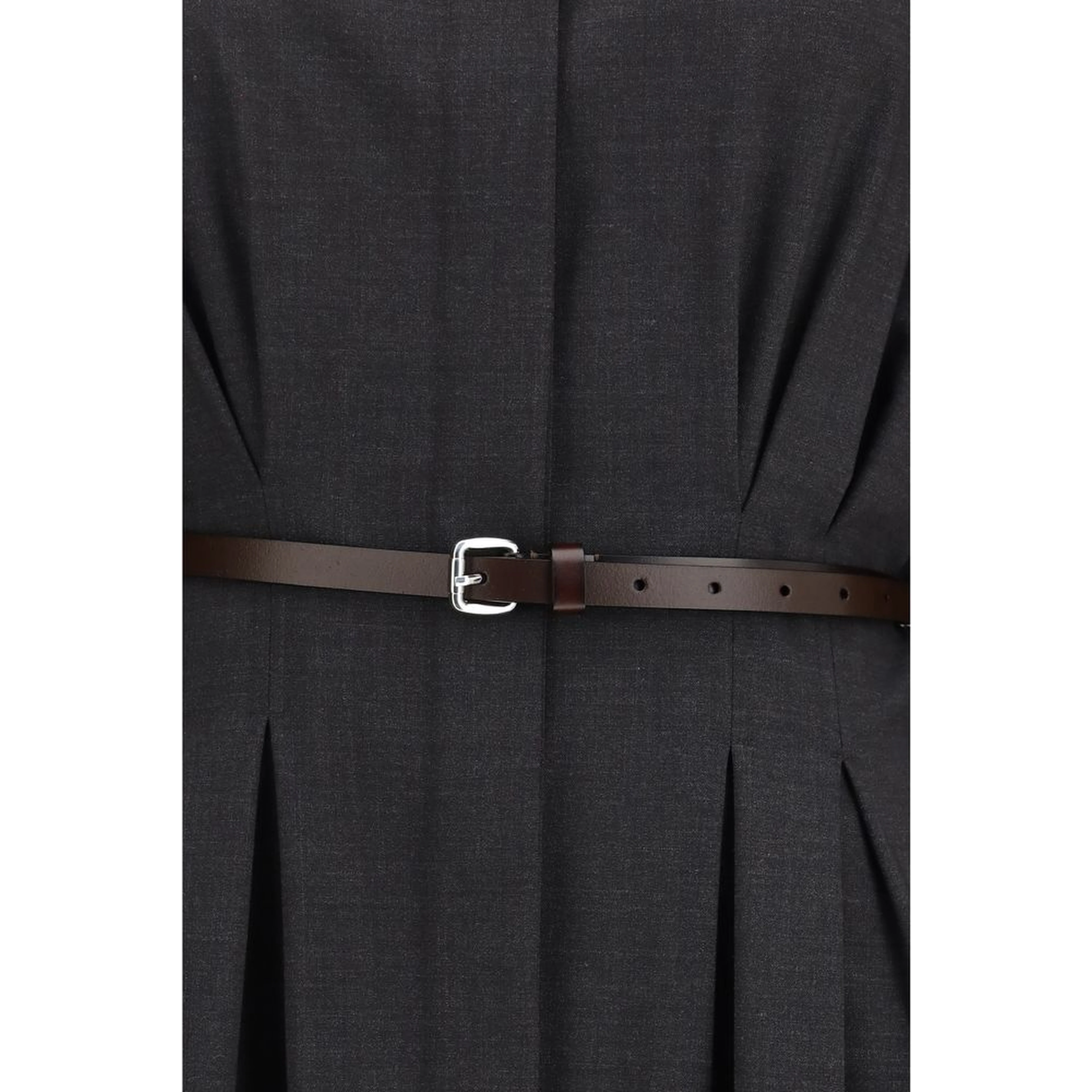 Gray Wool Oves Aries Casual Dress