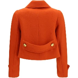 Orange Wool Oves Aries Full-Length Jacket