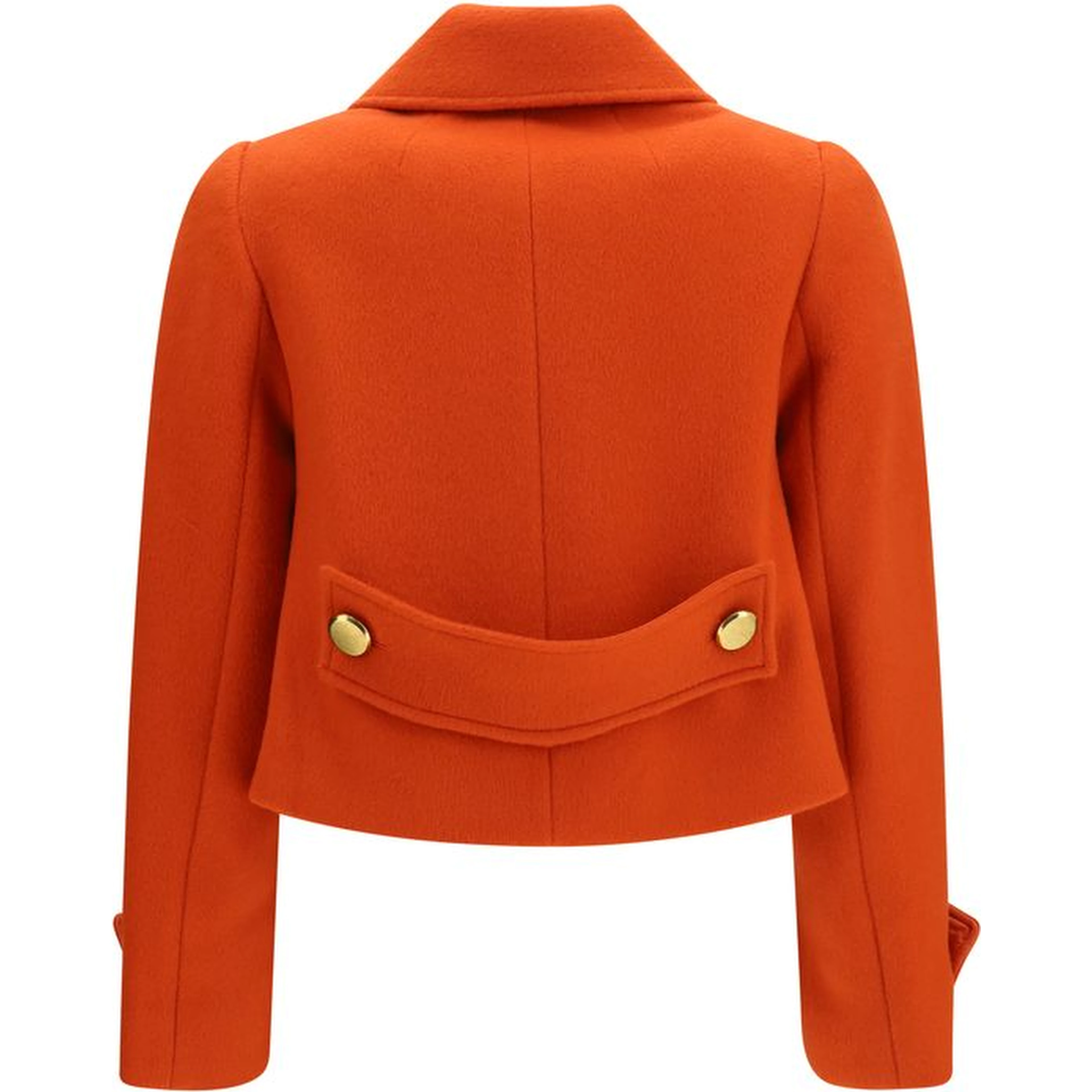 Orange Wool Oves Aries Full-Length Jacket