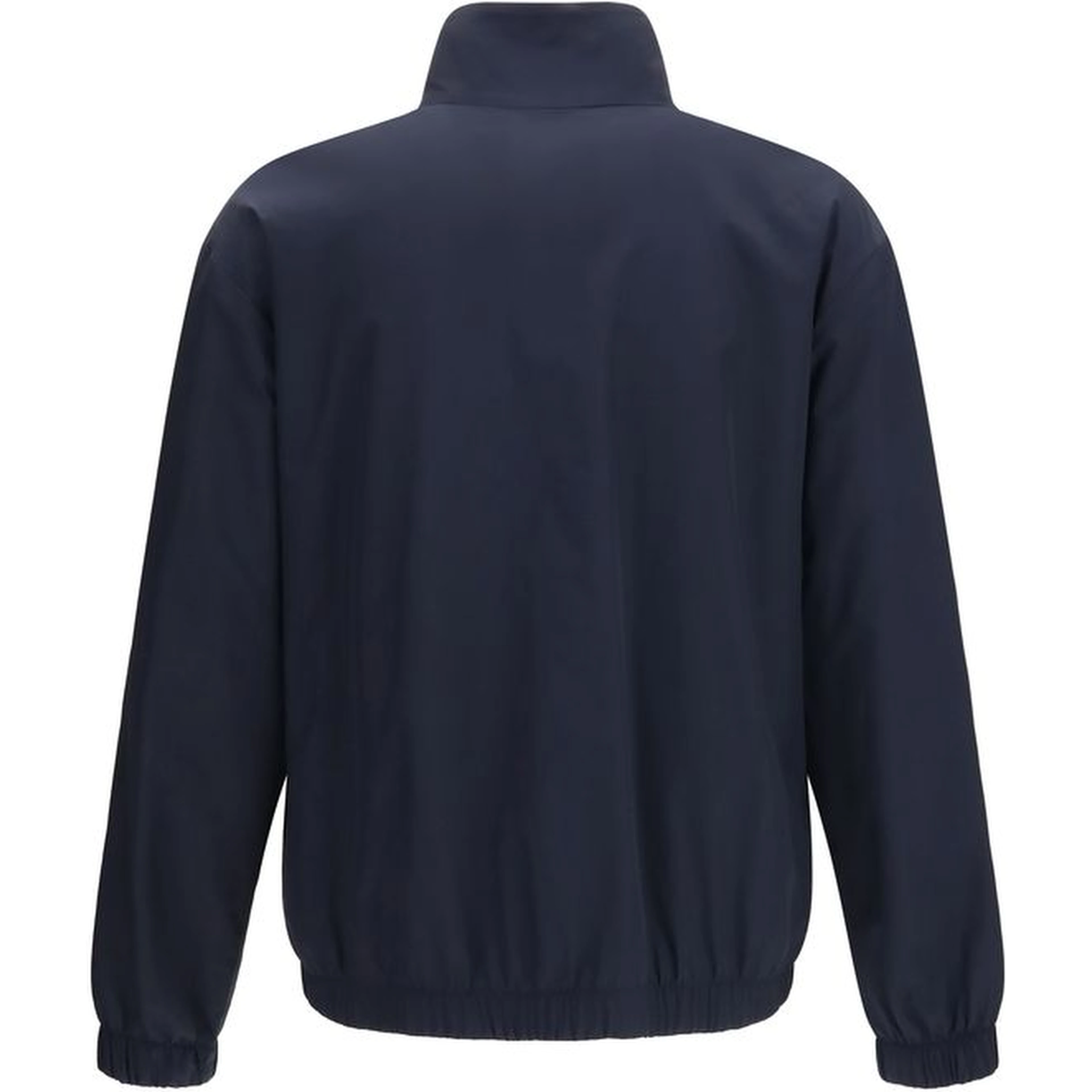 Blue Silk Full-Length Jacket