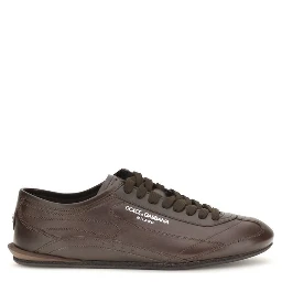 Brown Calf Leather Bos Taurus Low Top Sneakers