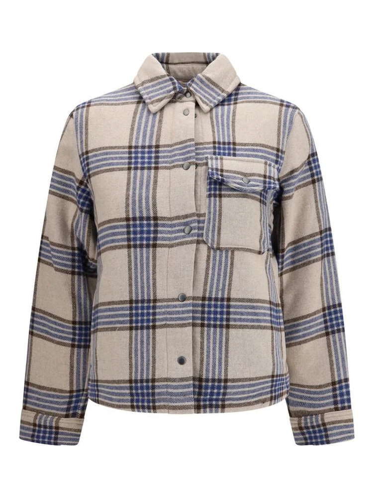 Beige Wool Oves Aries Denim Jacket