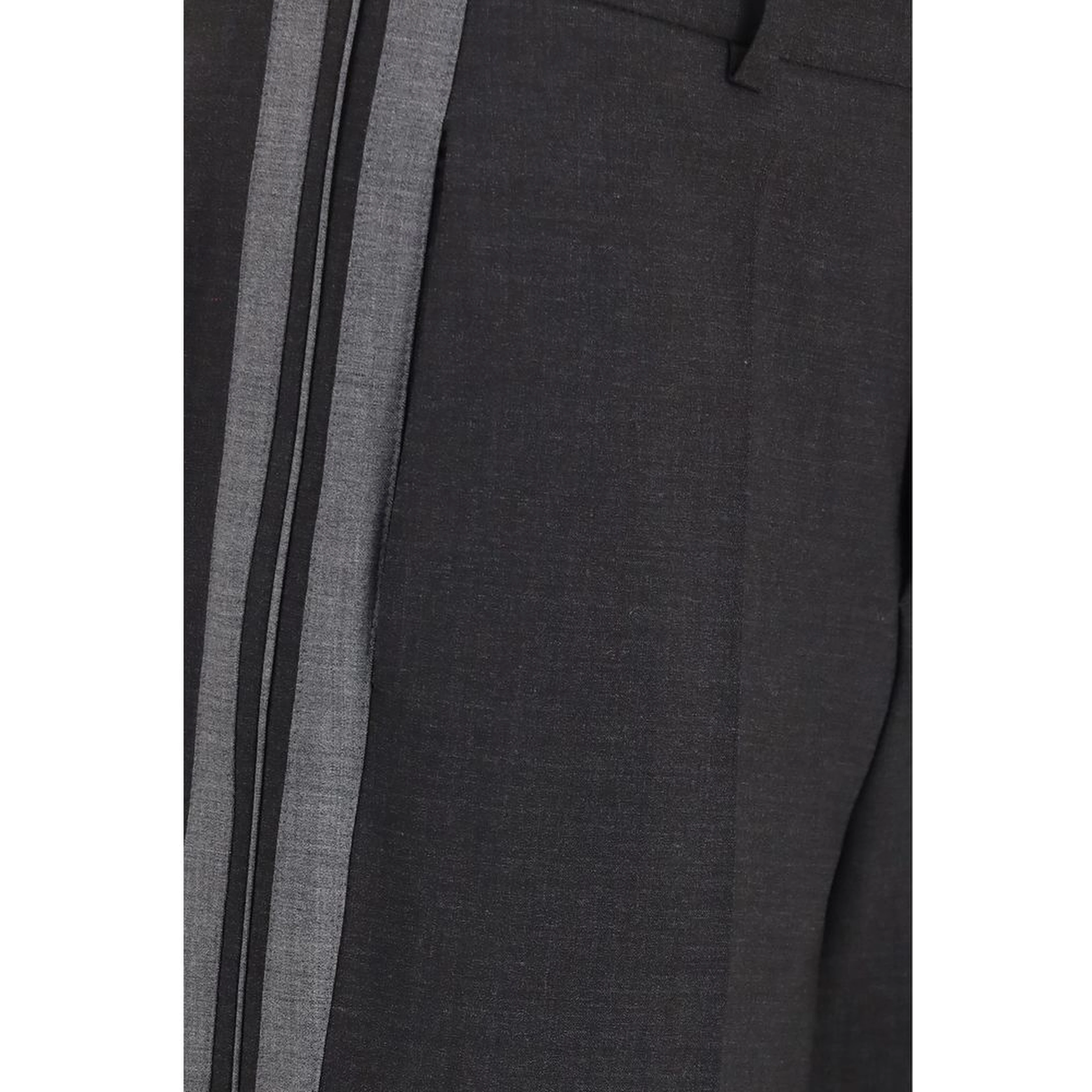 Gray Wool Oves Aries Casual Pants