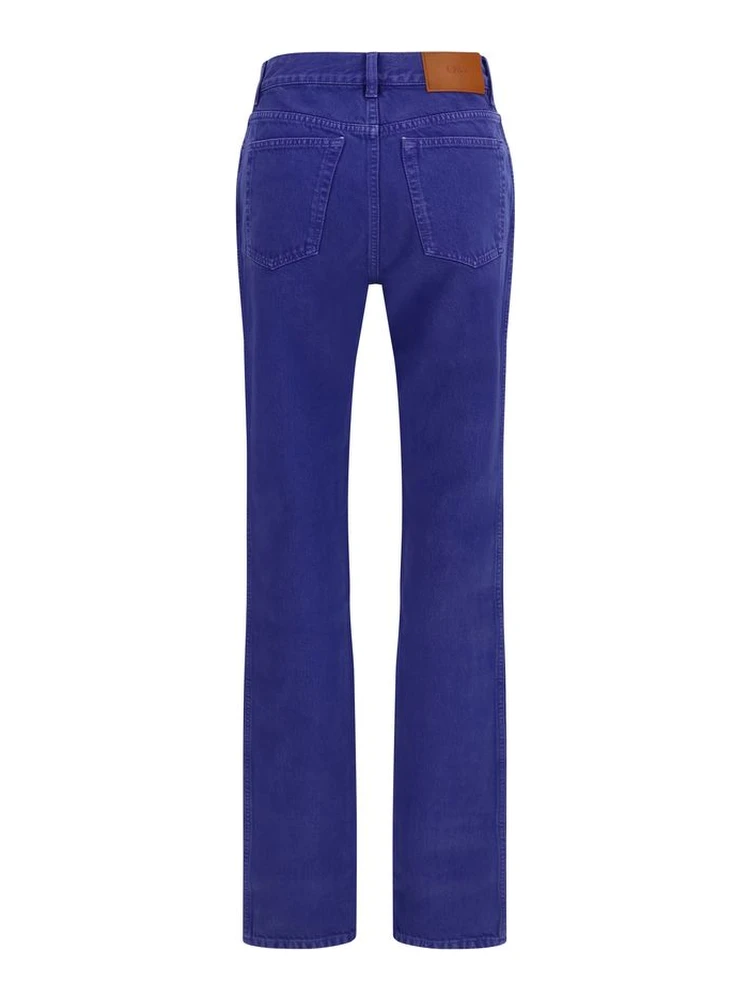 Blue Cotton Straight-Leg Jeans alternative