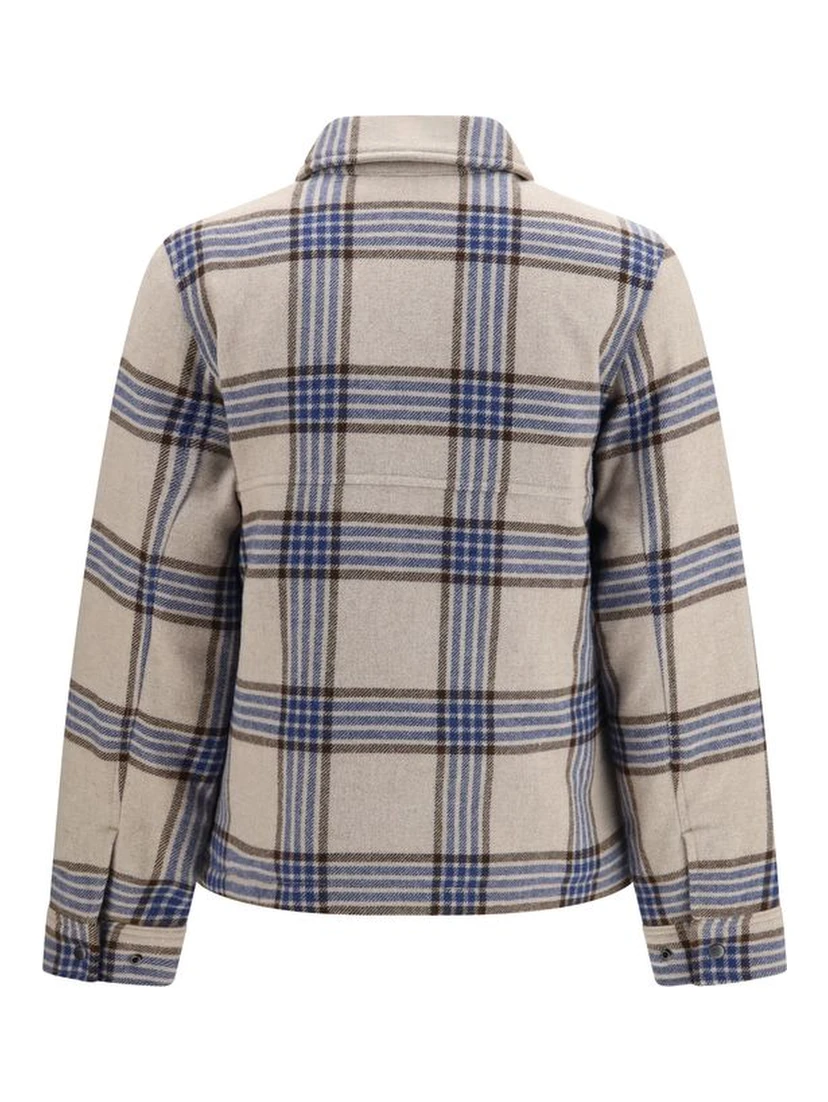Beige Wool Oves Aries Denim Jacket