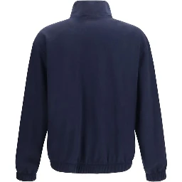 Blue Silk Full-Length Jacket