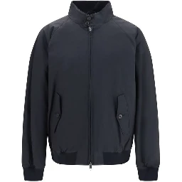 Black Polyester Bomber