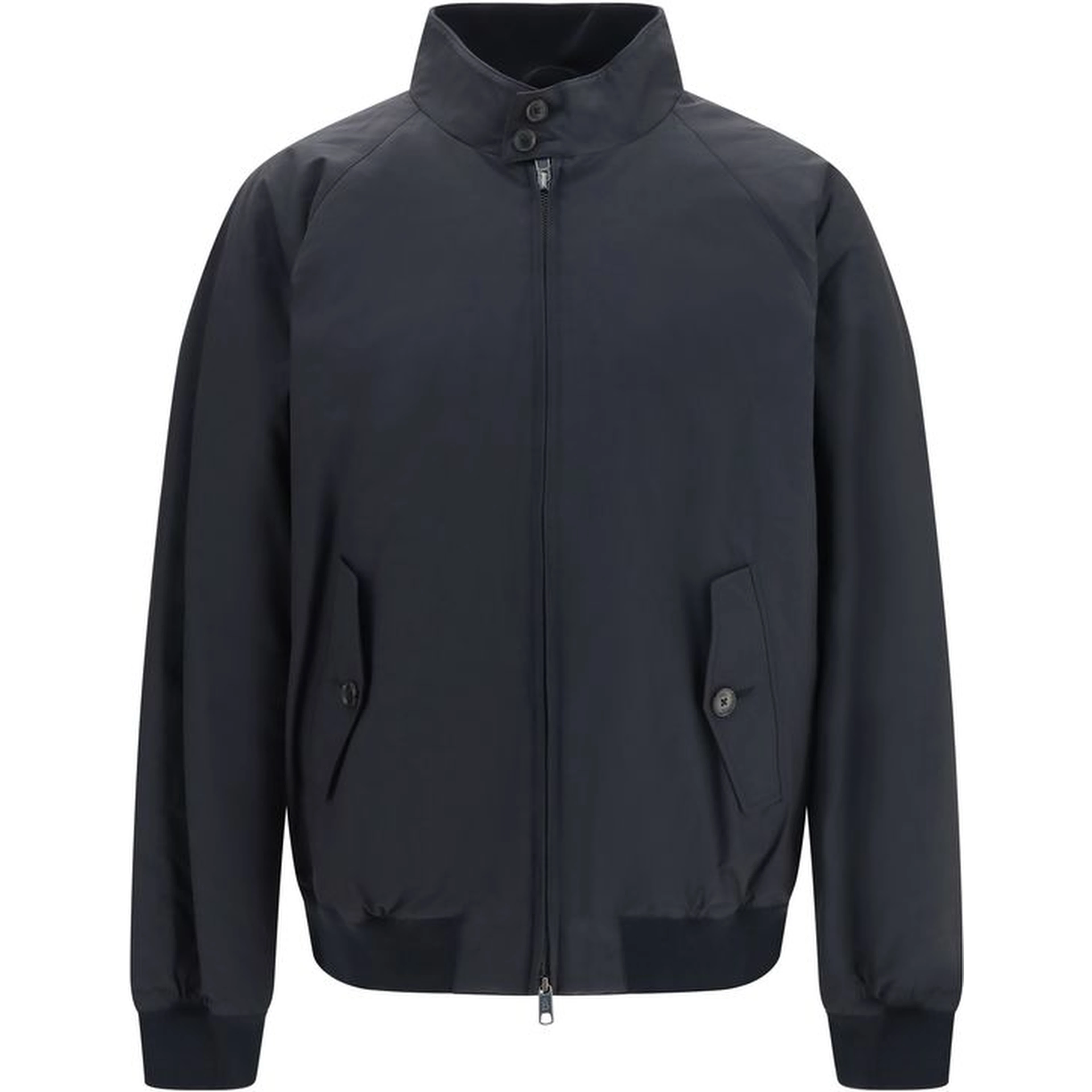 Black Polyester Bomber