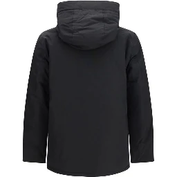Black Cotton Shell Jacket