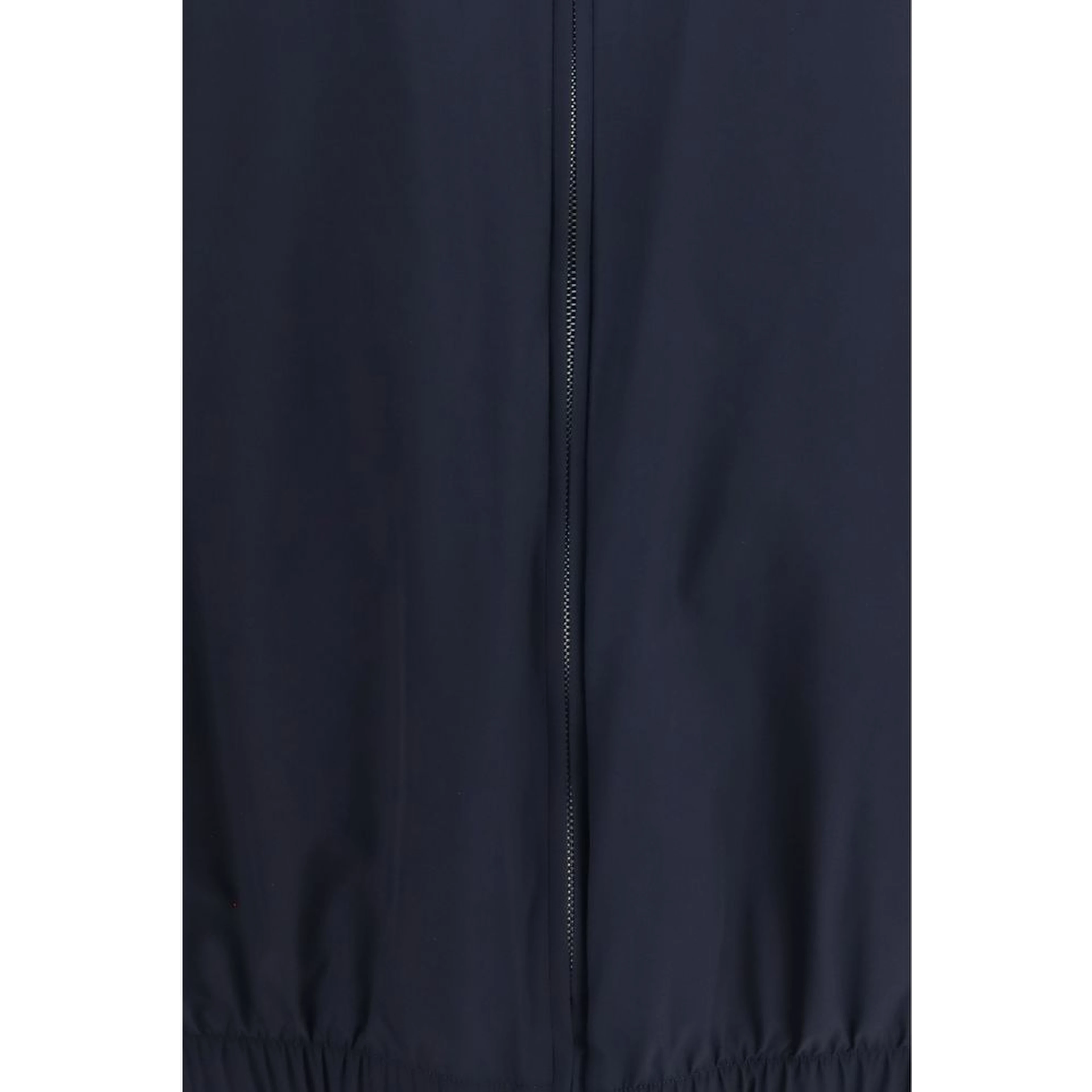 Blue Silk Full-Length Jacket