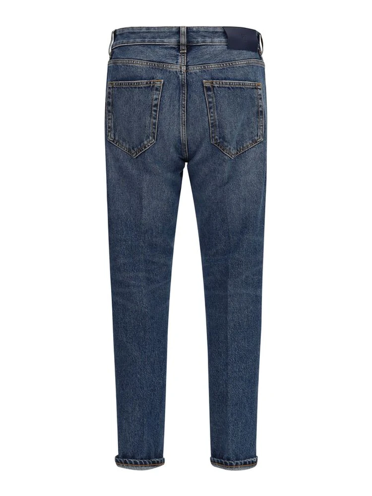 Blue Cotton Straight-Leg Jeans alternative