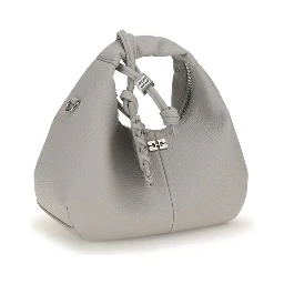Gray Polyester Shoulder Bag