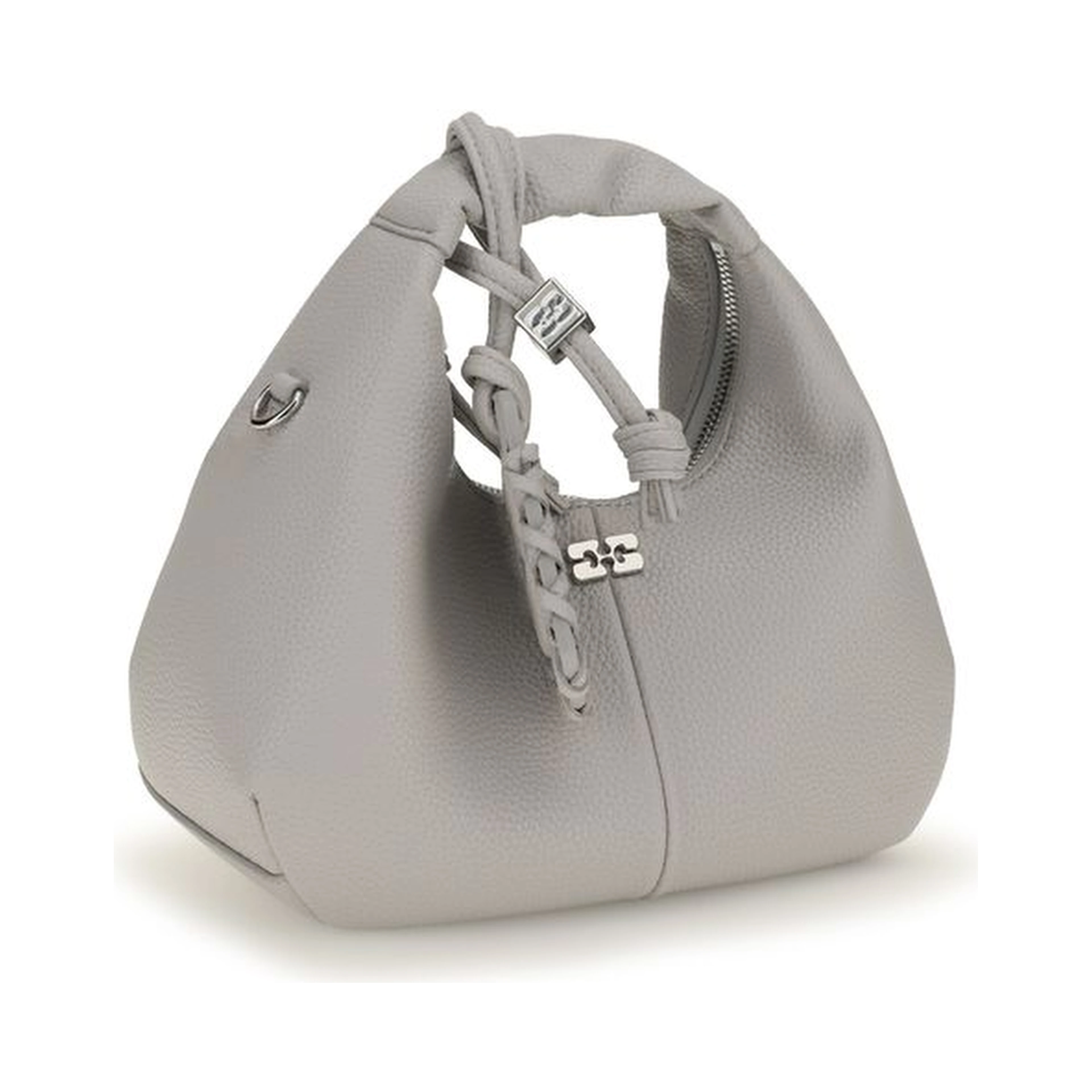 Gray Polyester Shoulder Bag