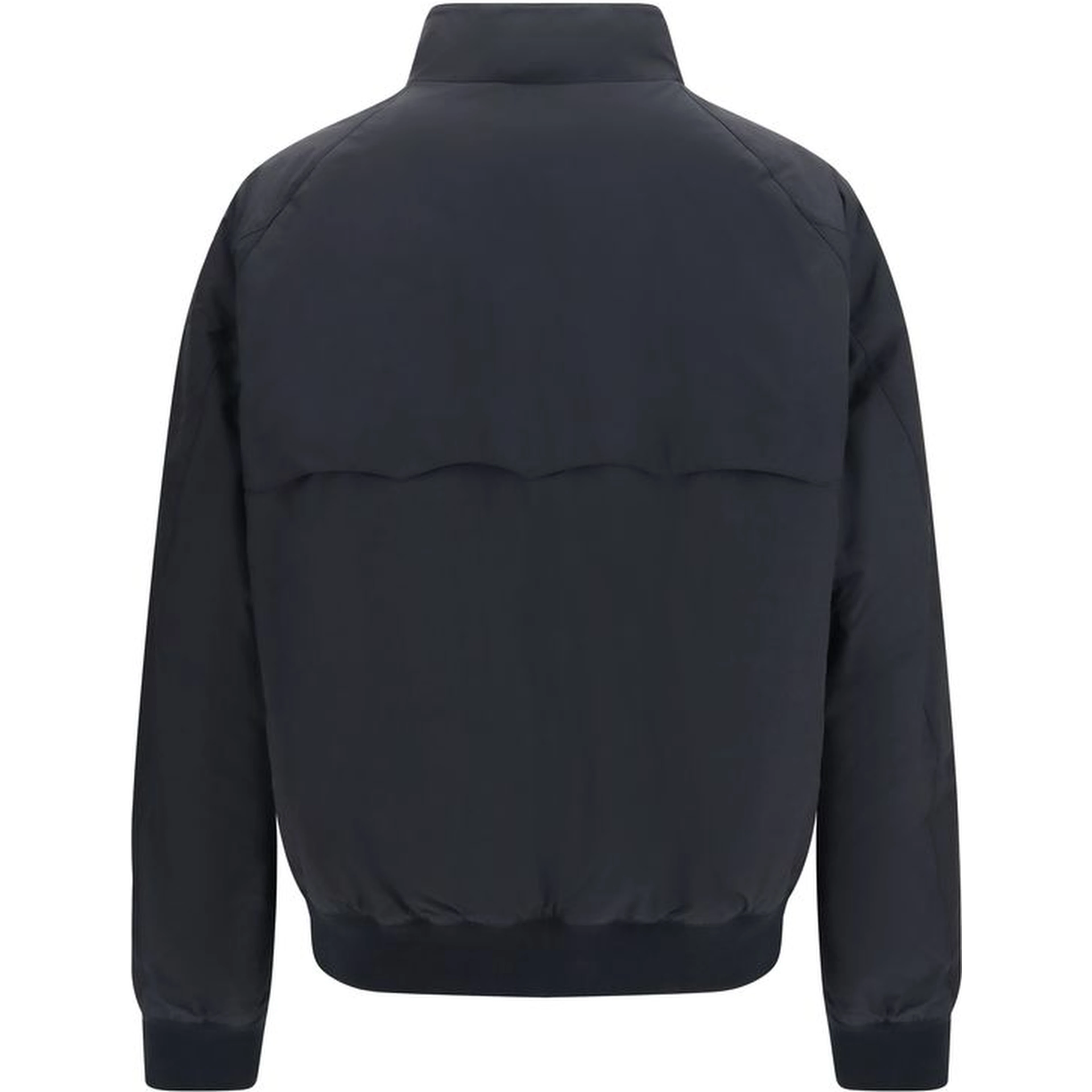 Black Polyester Bomber