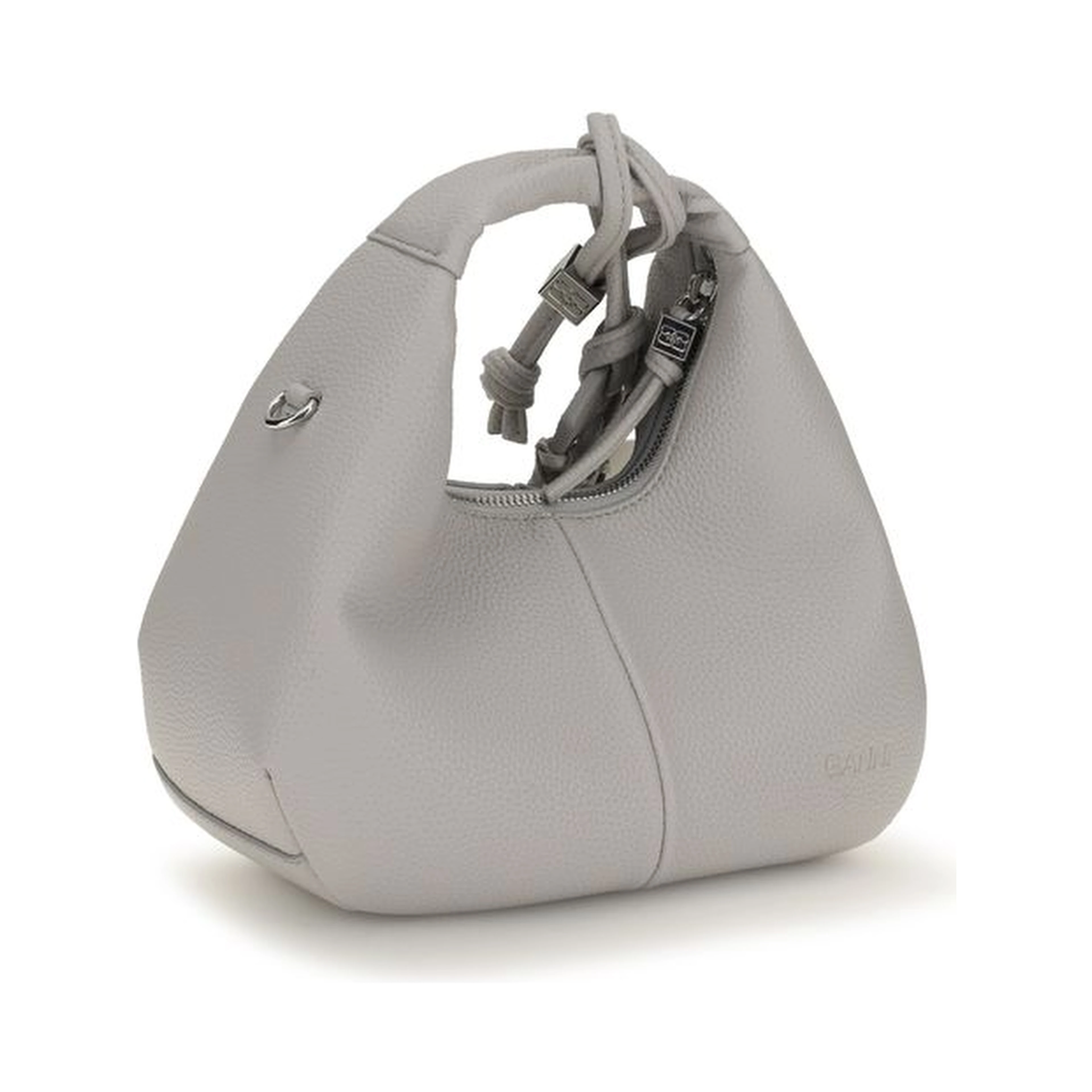 Gray Polyester Shoulder Bag
