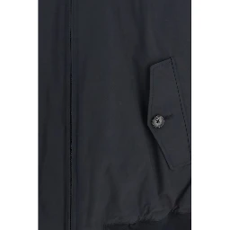 Black Polyester Bomber