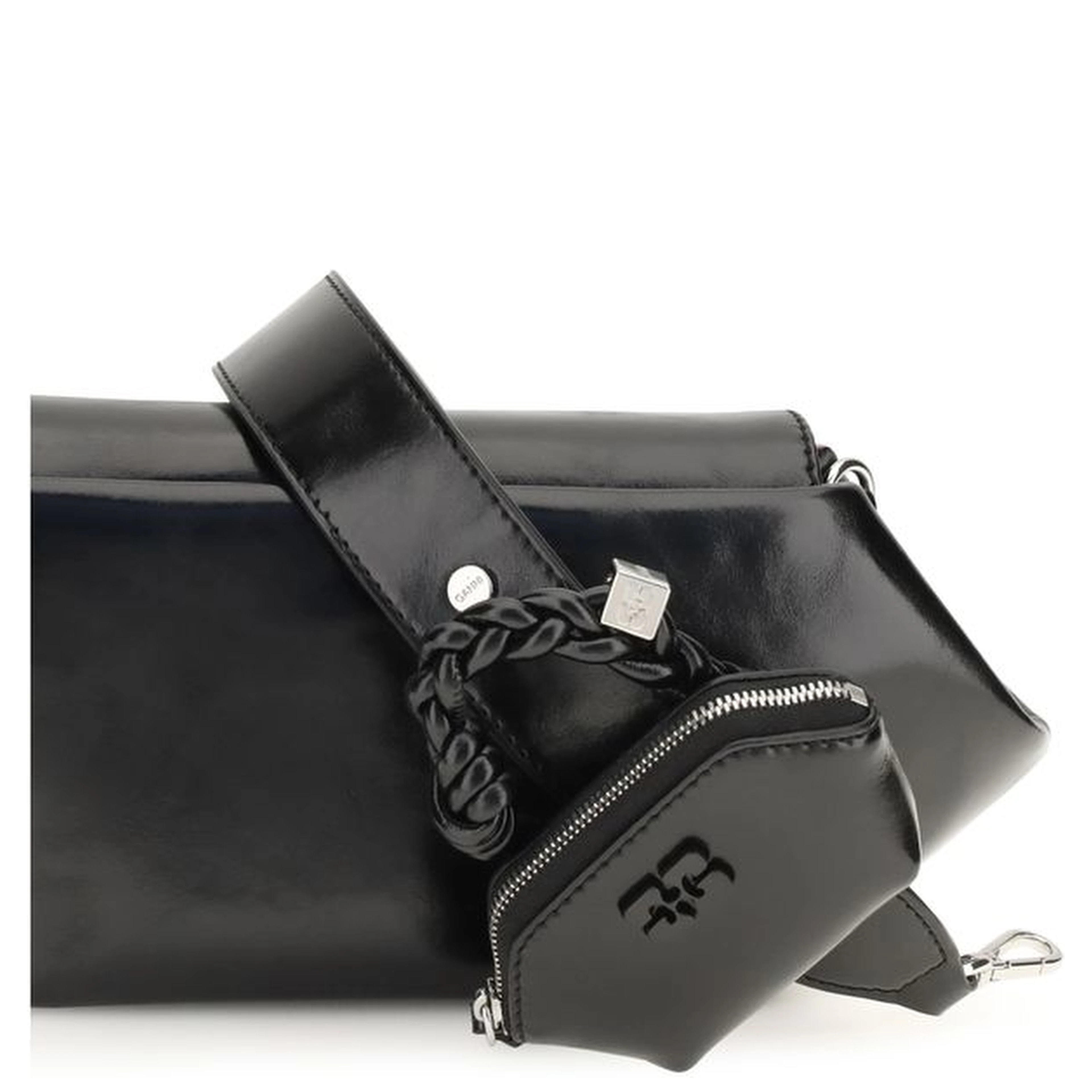 Black Polyethylene Shoulder Bag
