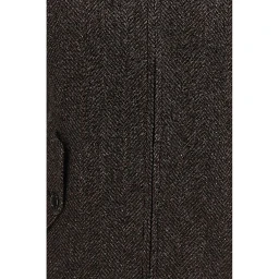 Brown Viscose Biker Jacket