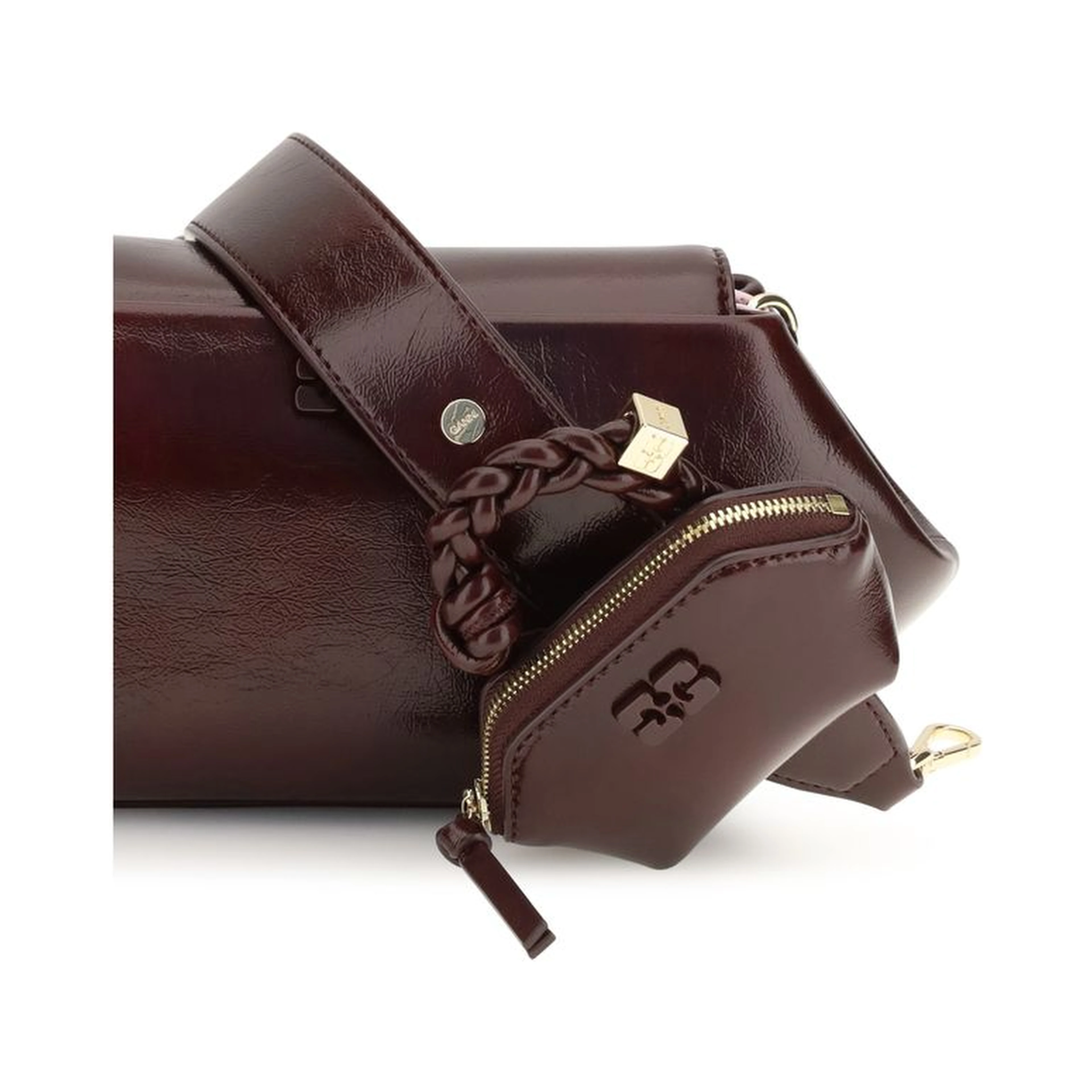 Bordeaux Polyethylene Shoulder Bag