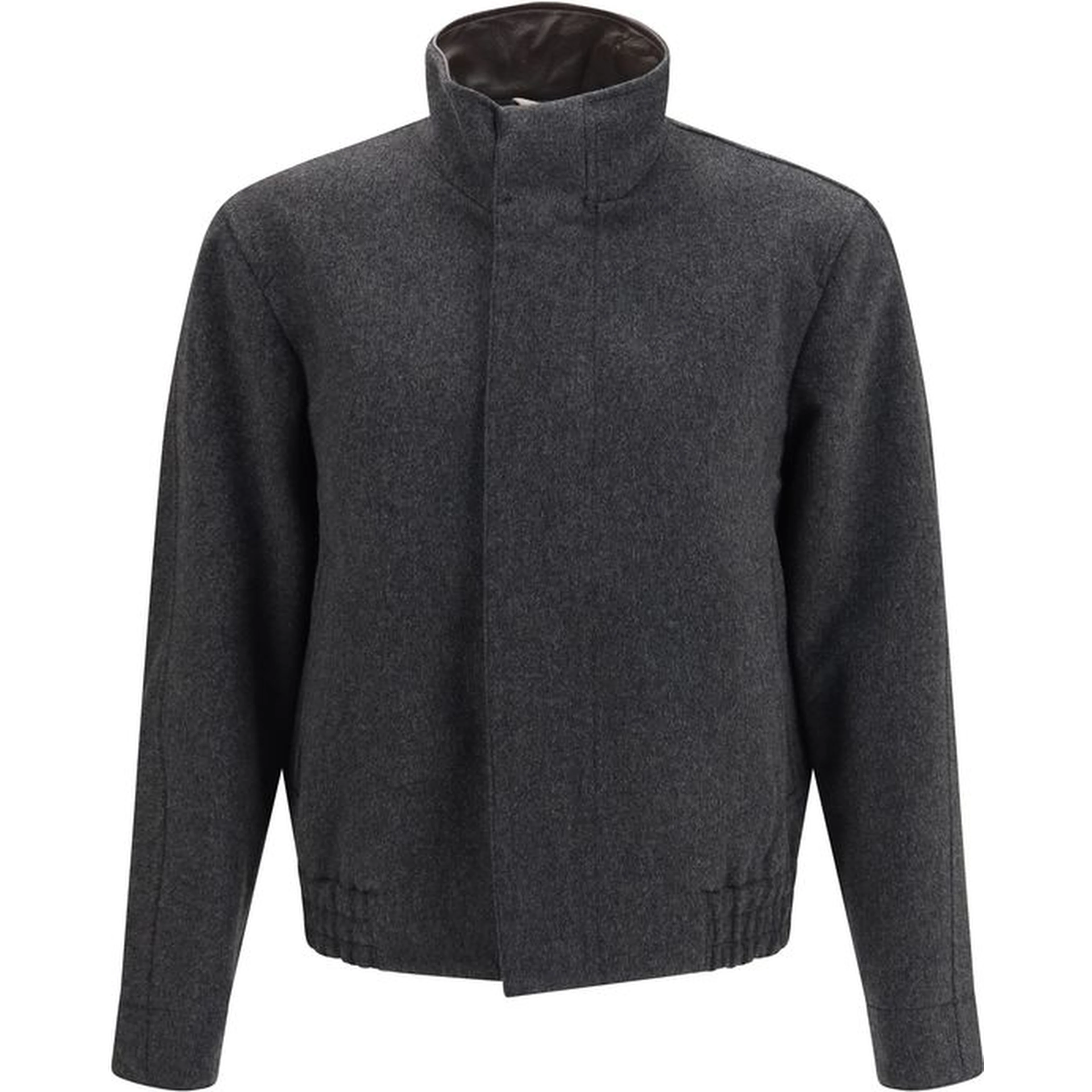 Gray Wool Oves Aries Bomber