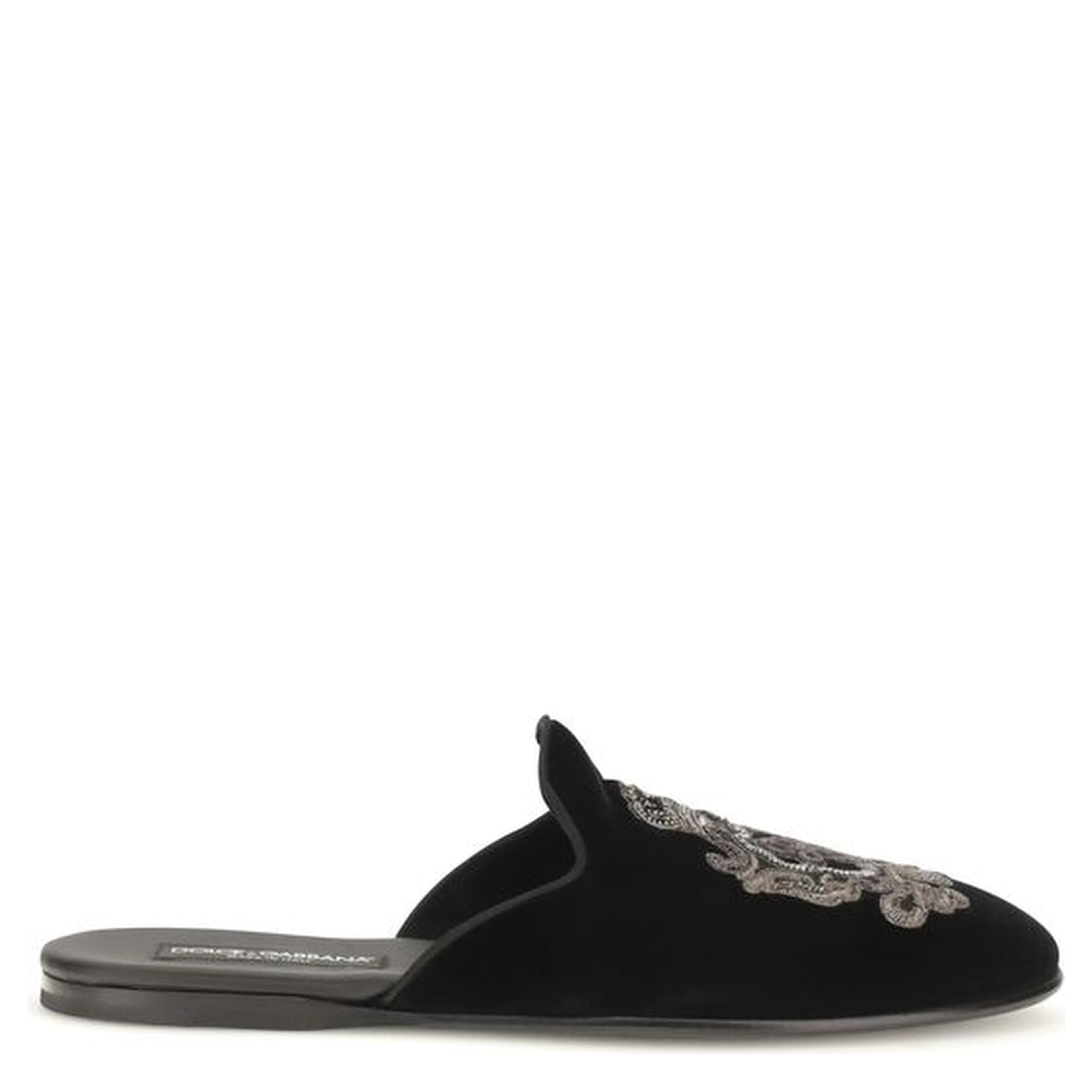 Black Velvet Flats