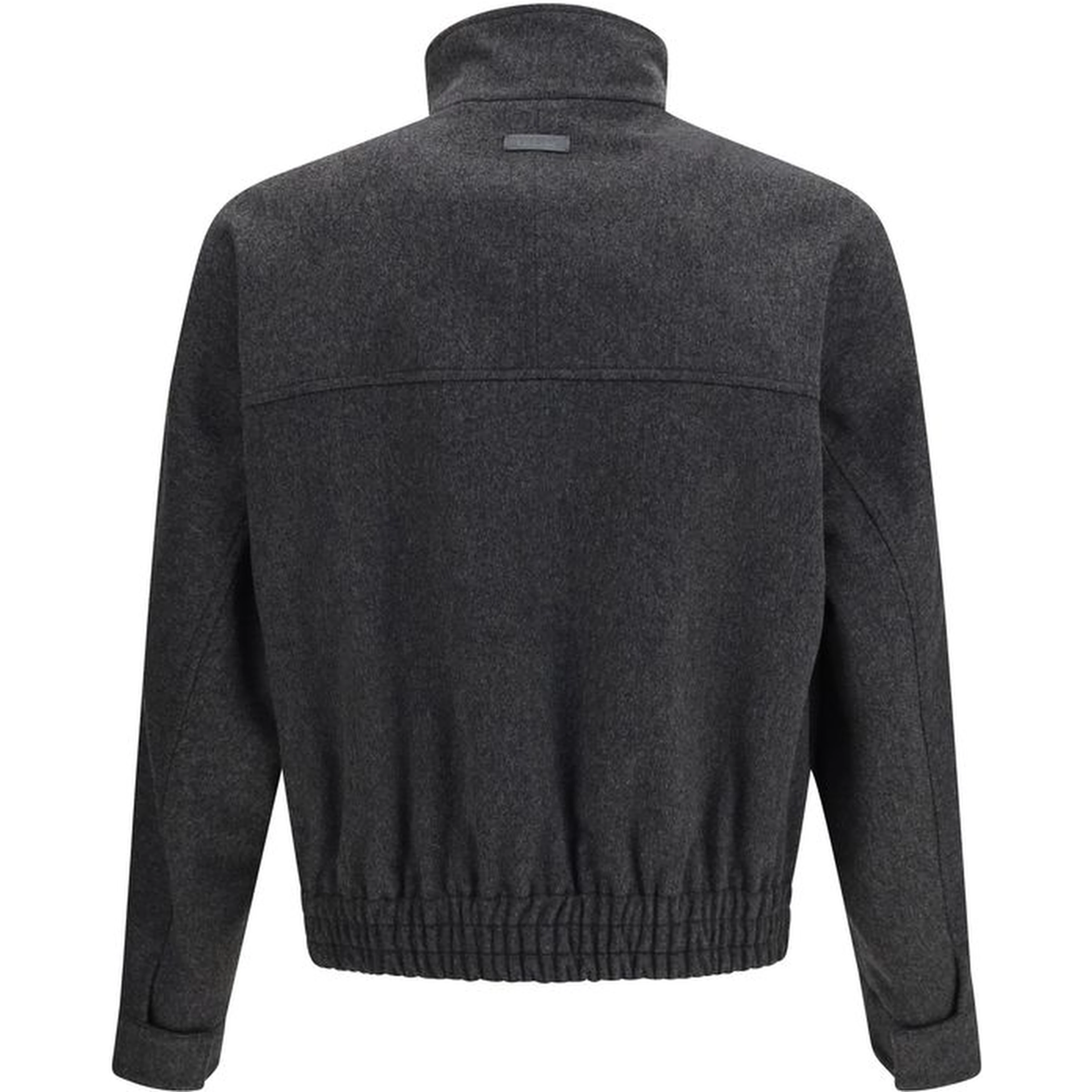 Gray Wool Oves Aries Bomber
