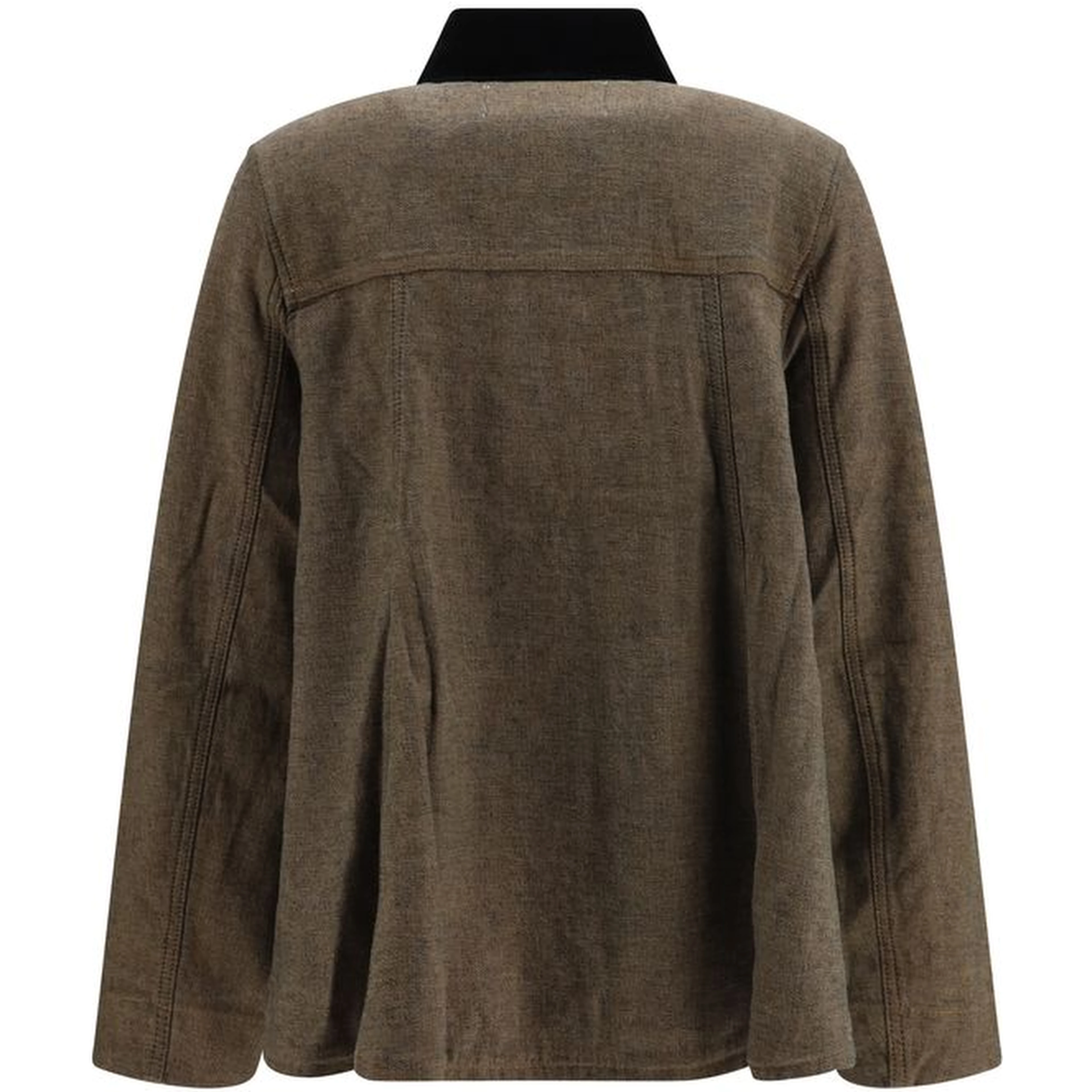 Brown Cotton Denim Jacket