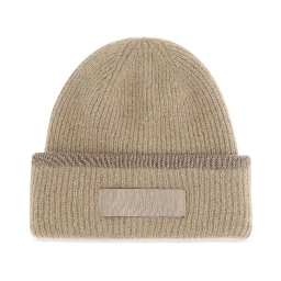 Beige Alpaca Vicugna Pacos Beanie