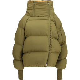 Bicolor Polyamide Full-Length Jacket