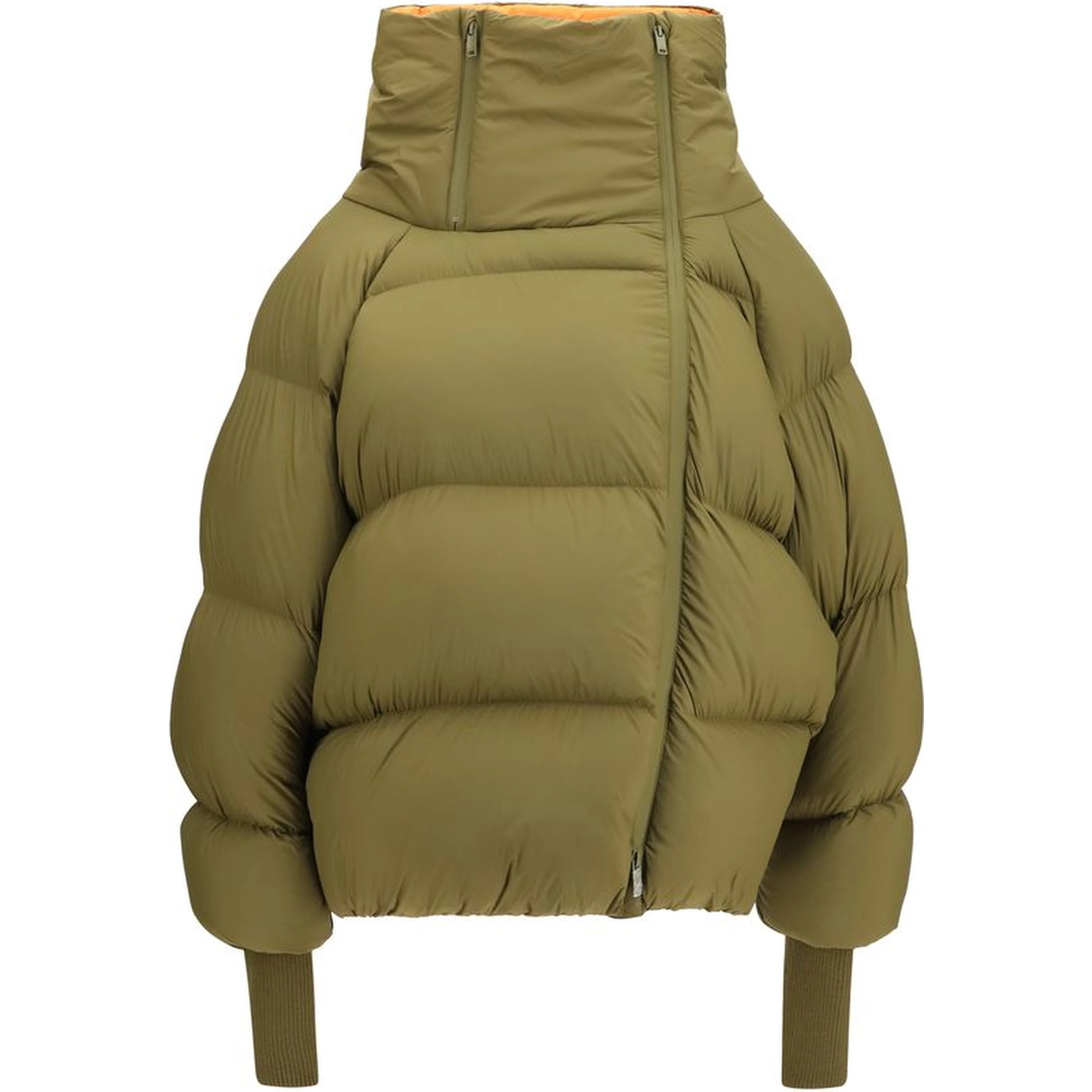 Bicolor Polyamide Full-Length Jacket