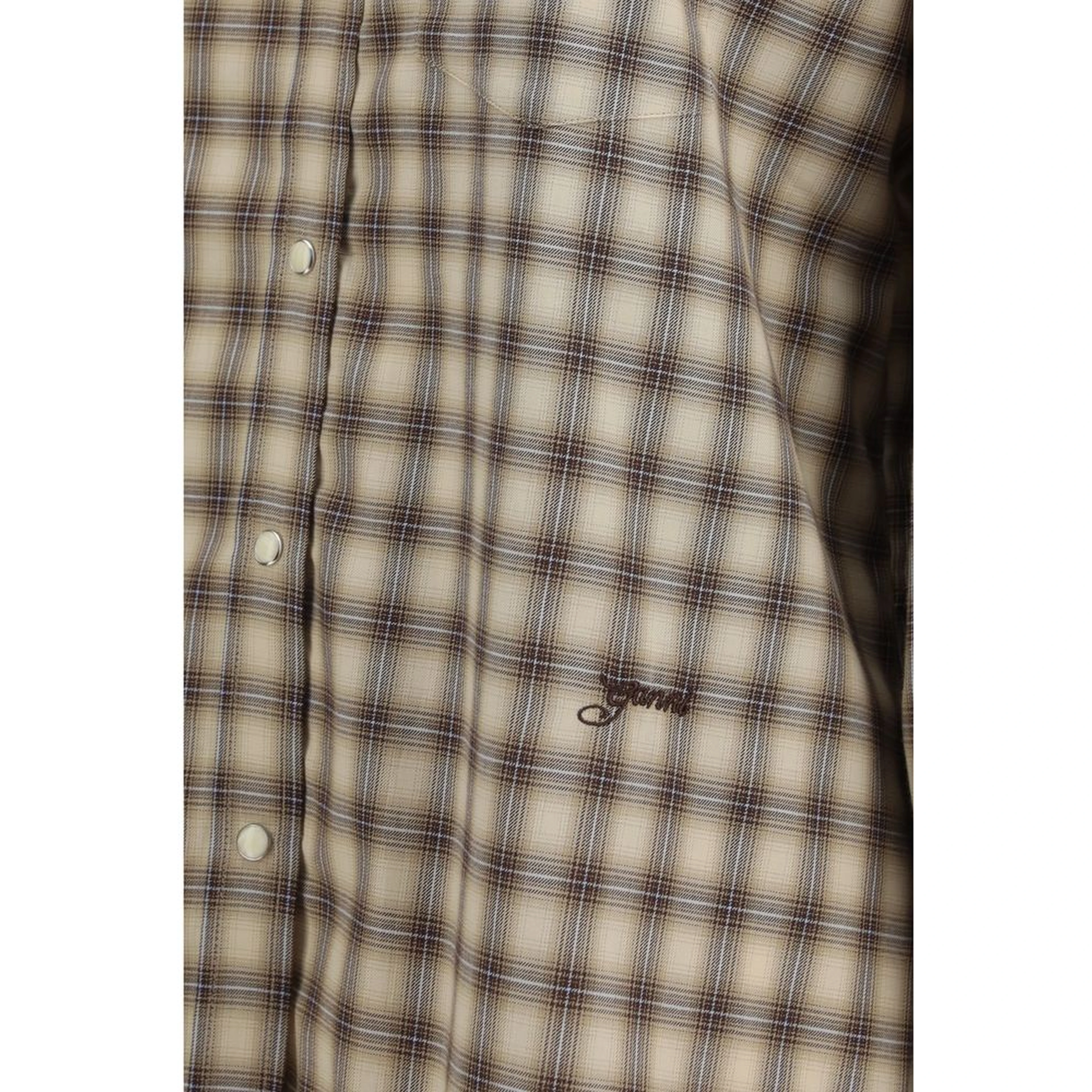 Beige Cotton Dress Shirt