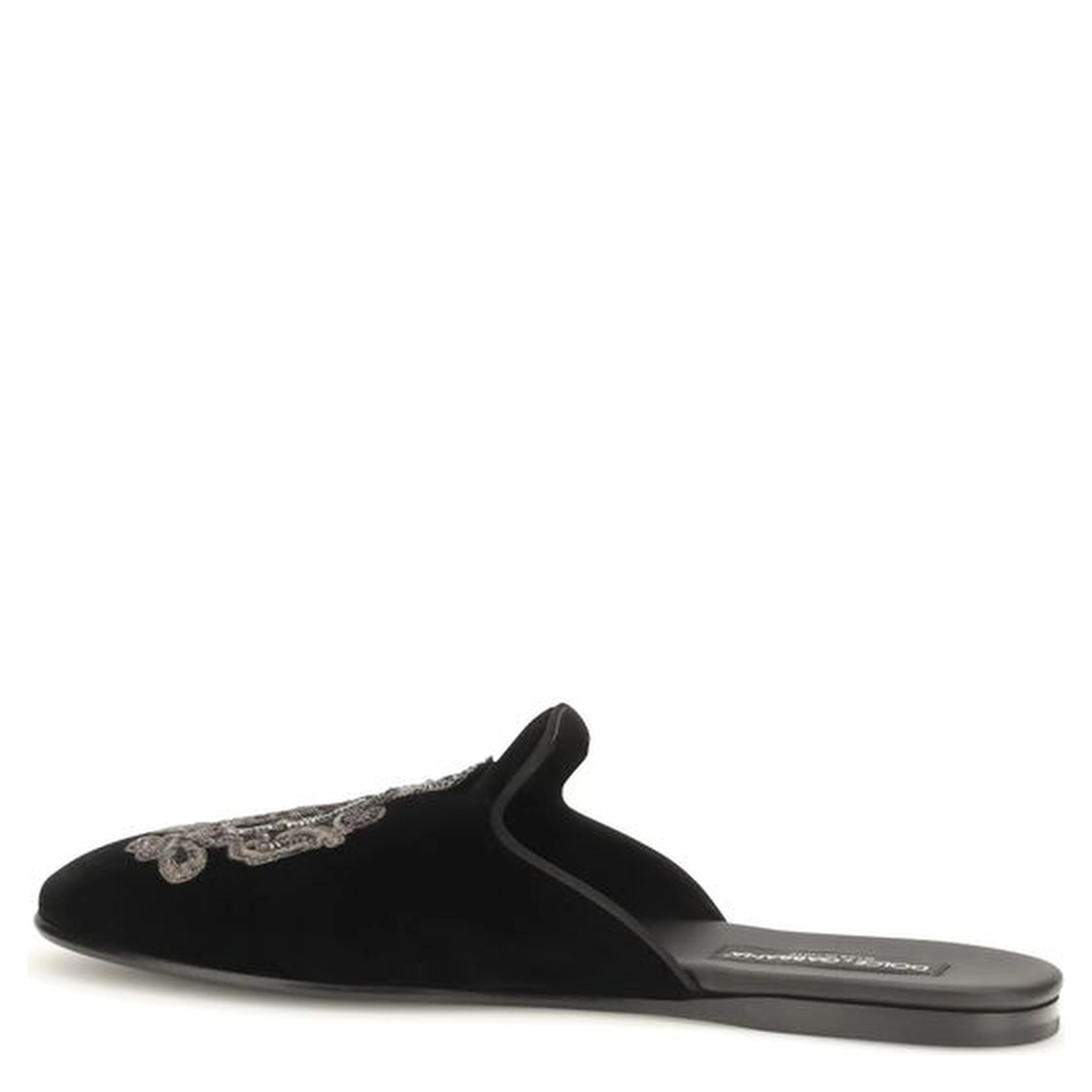 Black Velvet Flats