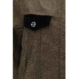 Brown Cotton Denim Jacket