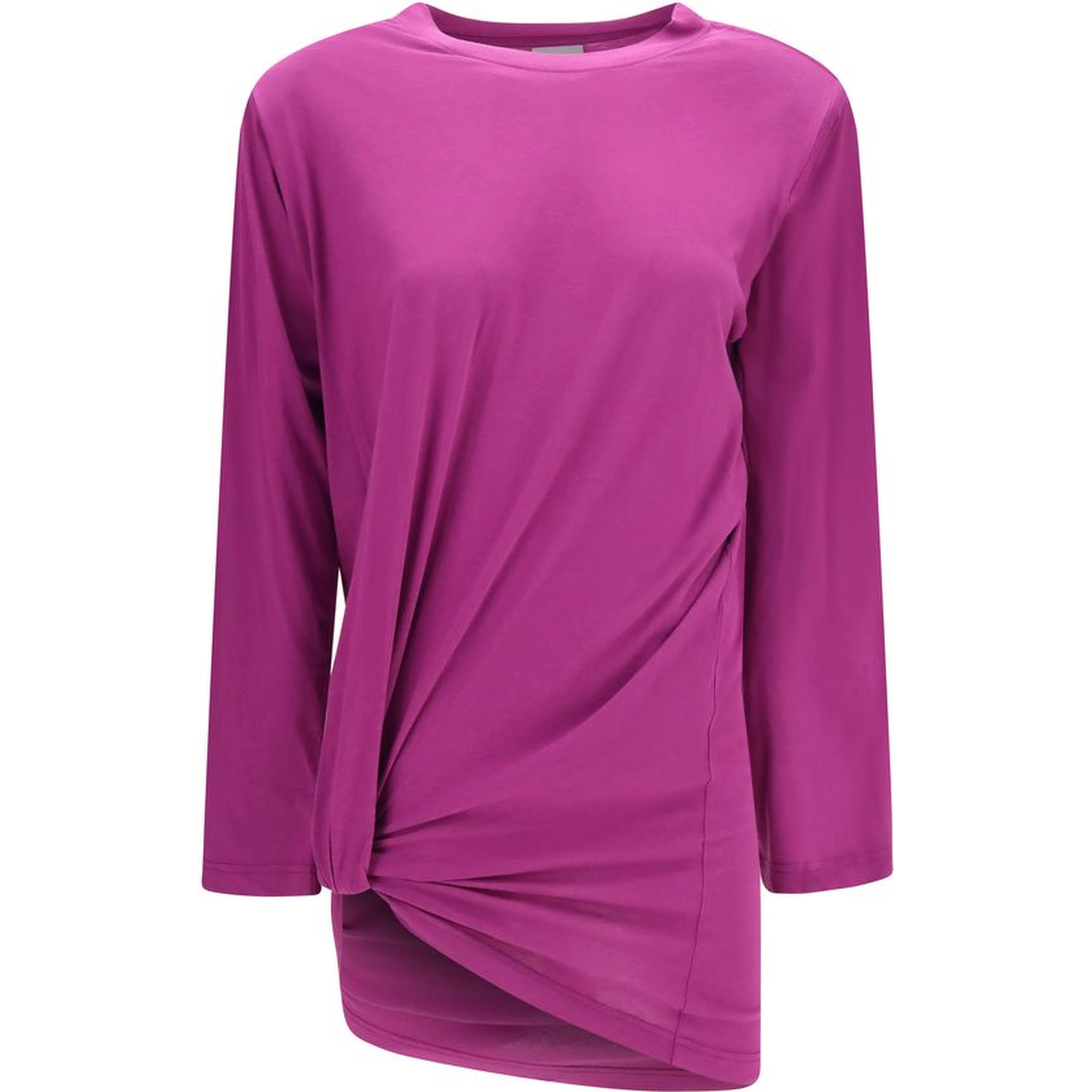Purple Cotton Long Sleeve T-Shirt