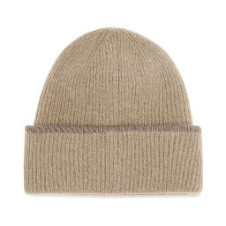 Beige Alpaca Vicugna Pacos Beanie