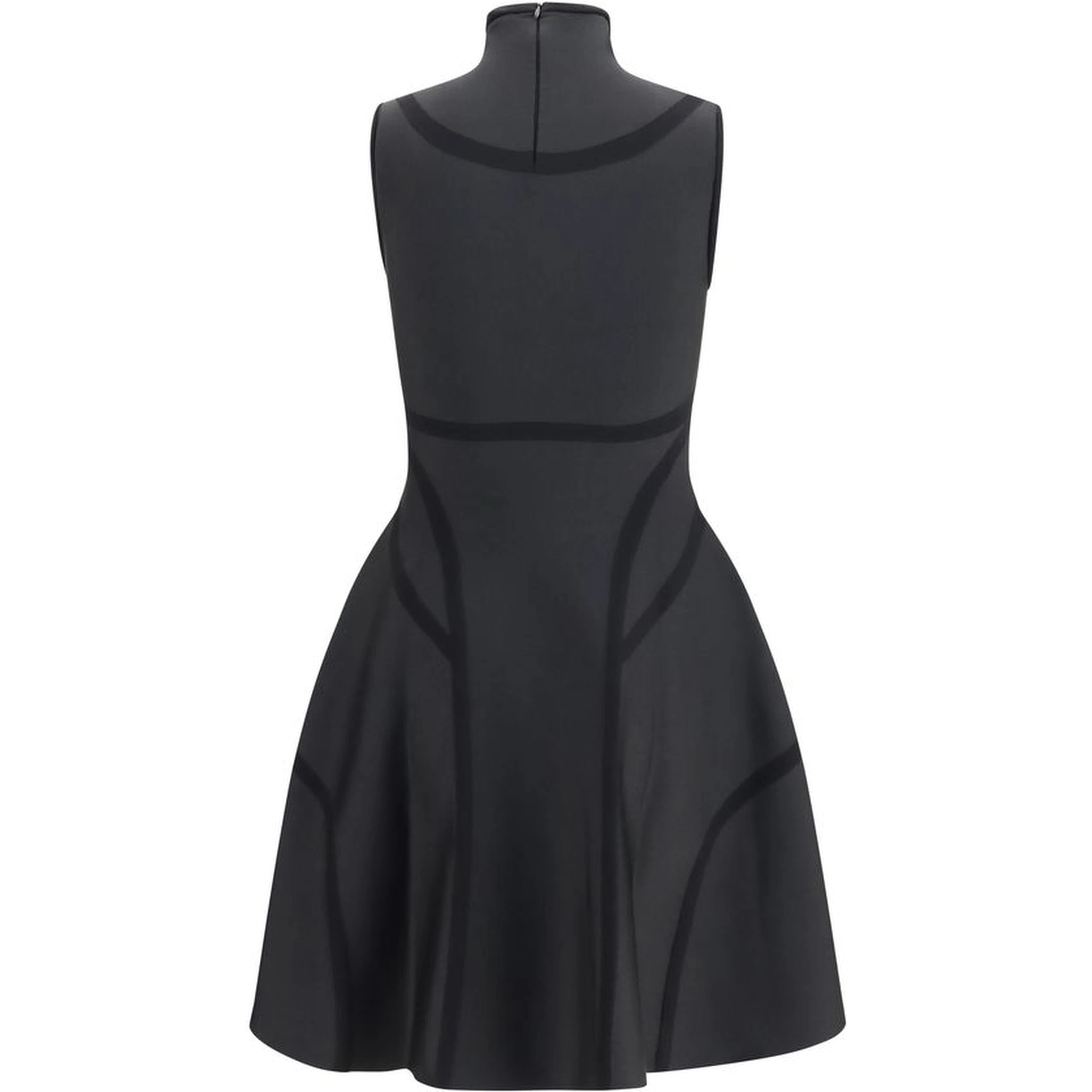 Black Polyester Cocktail Dress