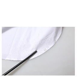 White Cotton Collared Shirt Long Sleeve Top