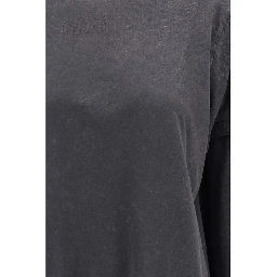 Gray Cotton Long Sleeve T-Shirt