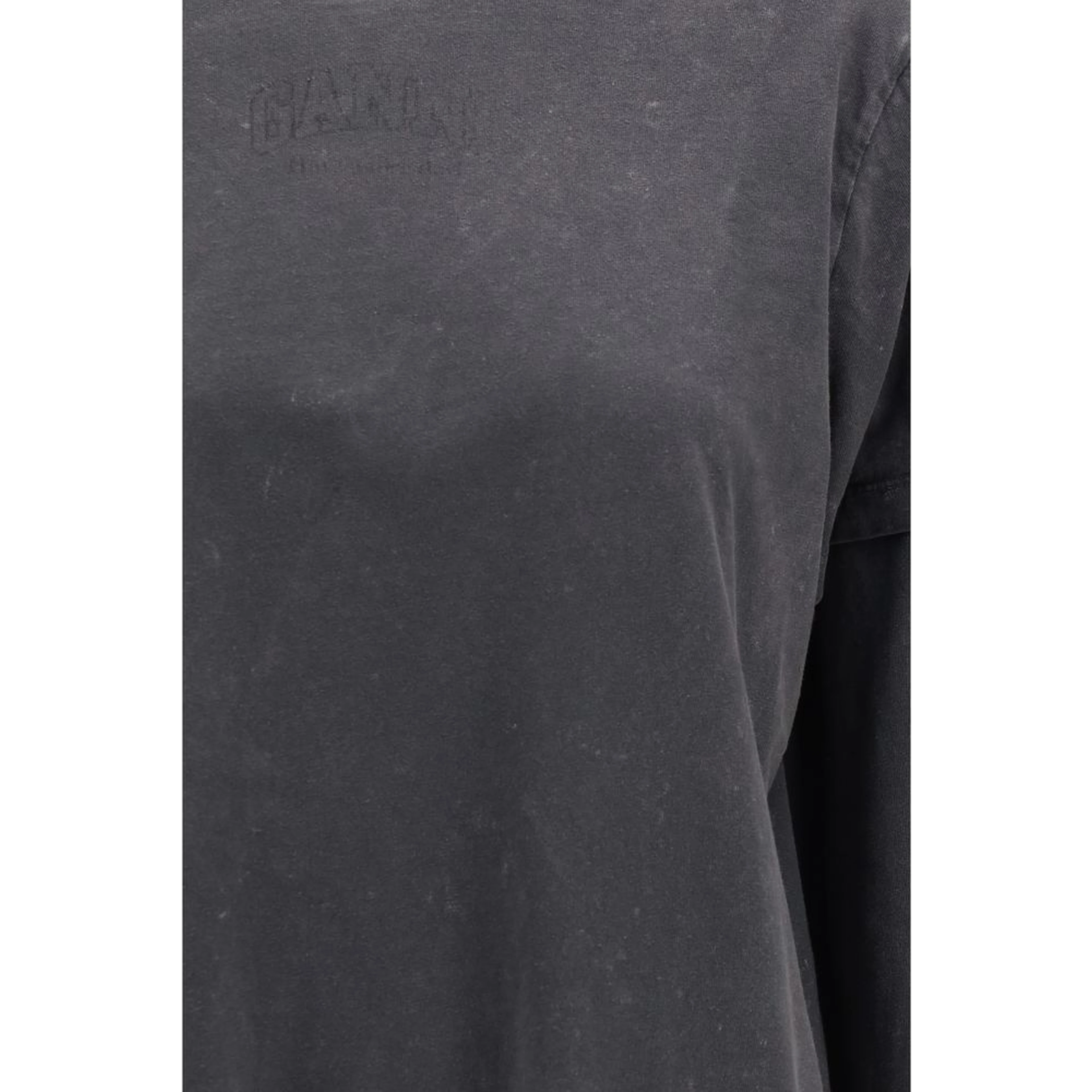 Gray Cotton Long Sleeve T-Shirt