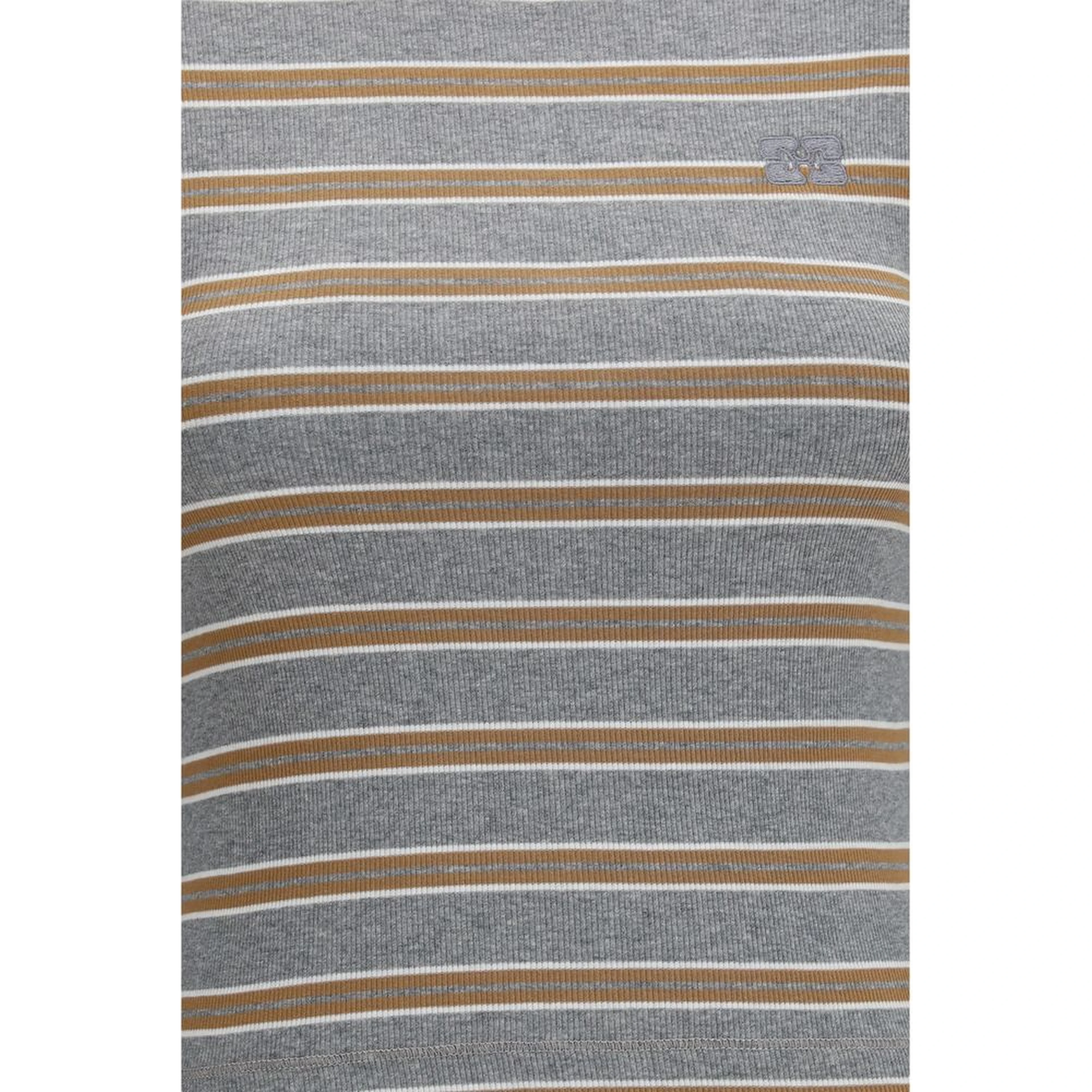 Gray Cotton Long Sleeve T-Shirt