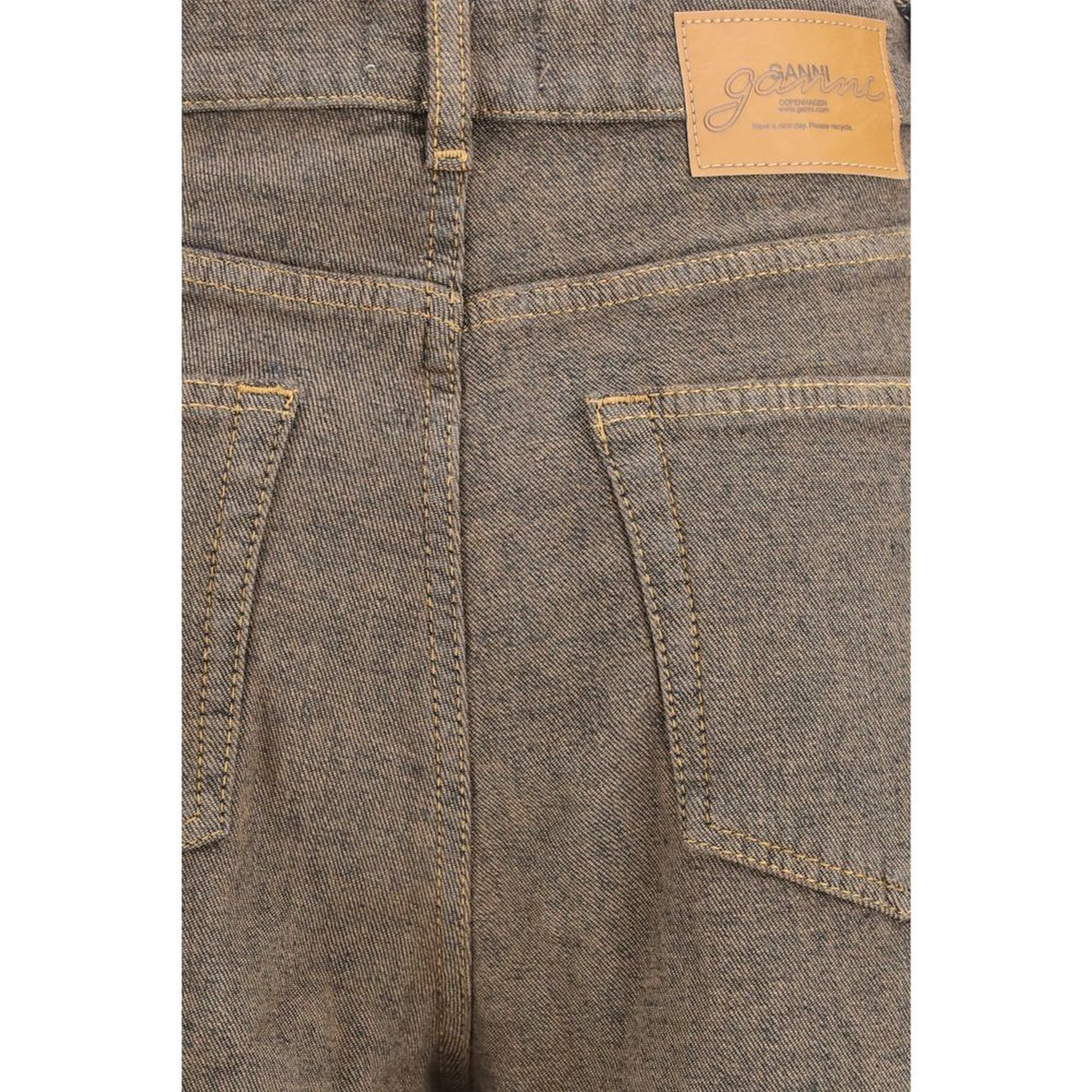 Brown Cotton Relaxed Fit Jeans