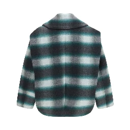 Bicolor Wool Oves Aries Full-Length Jacket
