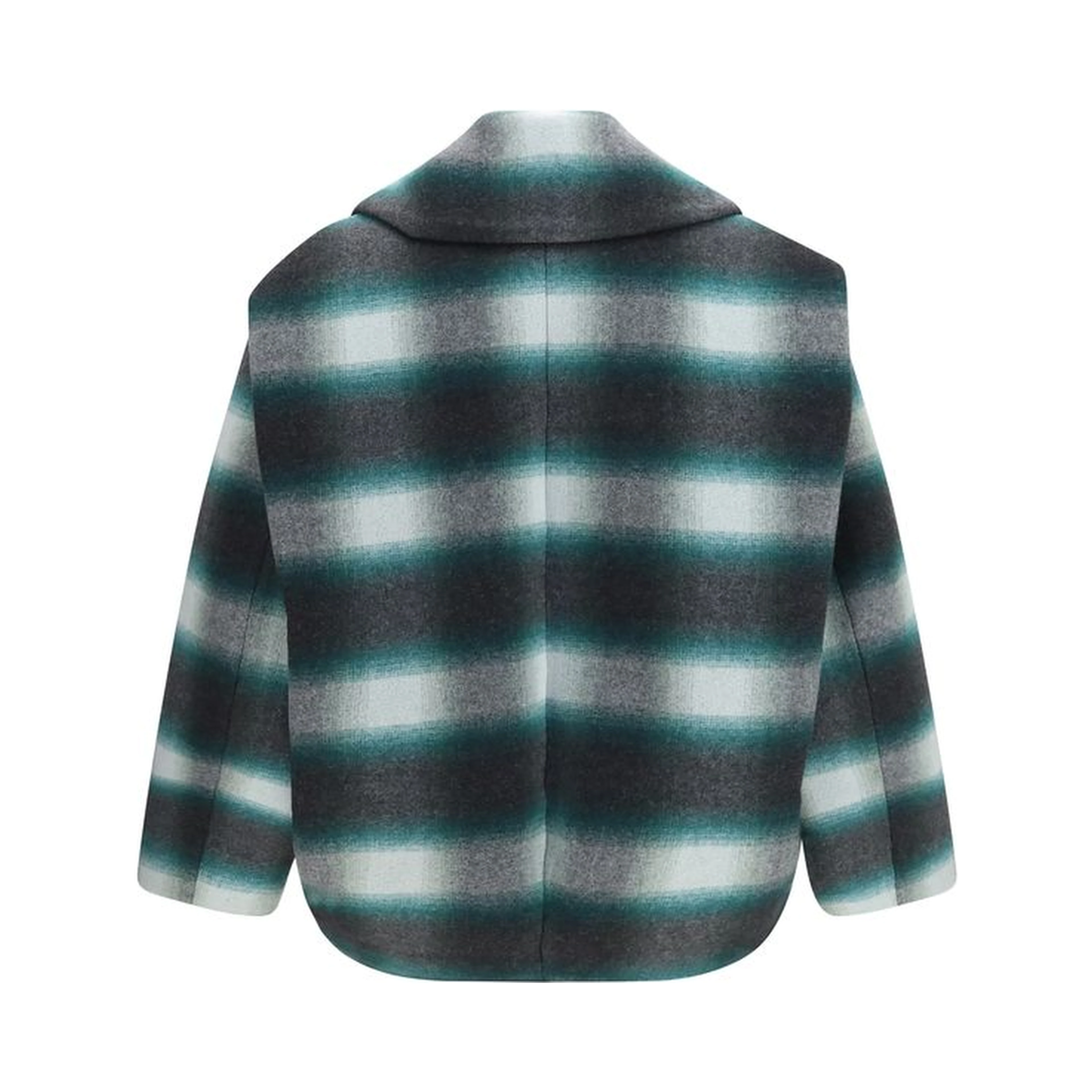 Bicolor Wool Oves Aries Full-Length Jacket