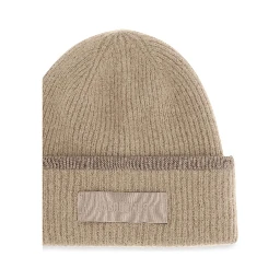 Beige Alpaca Vicugna Pacos Beanie